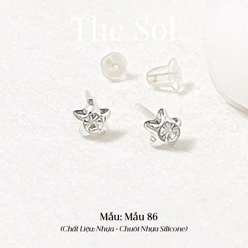  Bông Tai Nhựa 7K - BTN001 / BTN002 / BTN003 / BTN004 