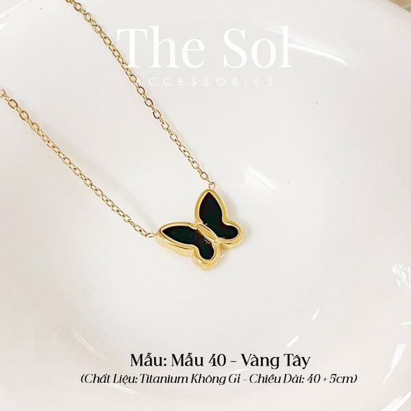  Dây Chuyền Titan Black Butterfly - Mẫu 40 