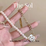  Dây Chuyền Ngọc Trai Flower & Pearl - Mẫu P10 
