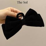  Kẹp Gắp Hàn Quốc Velvet Bow 