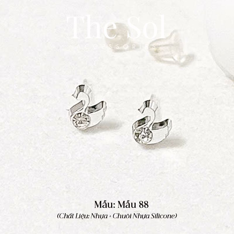  Bông Tai Nhựa 7K - BTN001 / BTN002 / BTN003 / BTN004 