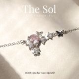  Lắc Tay Bạc Pinky Rose 