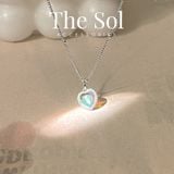  Dây Chuyền Bạc Opal Heart 