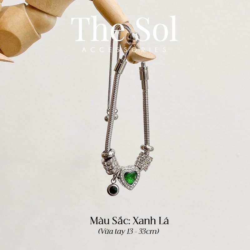  Vòng Charm Pandora The Green Heart 