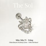  Khuyên Tai Thép Xi Mạ Unisex Evil Heart - Mẫu 73 