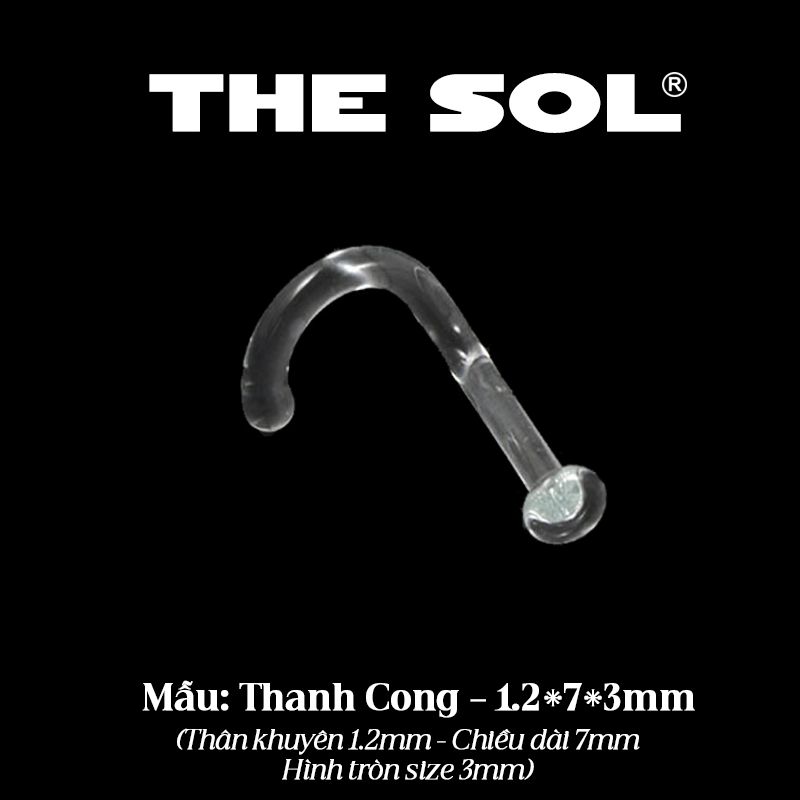  Khuyên Thủy Tinh Unisex - Chân C 
