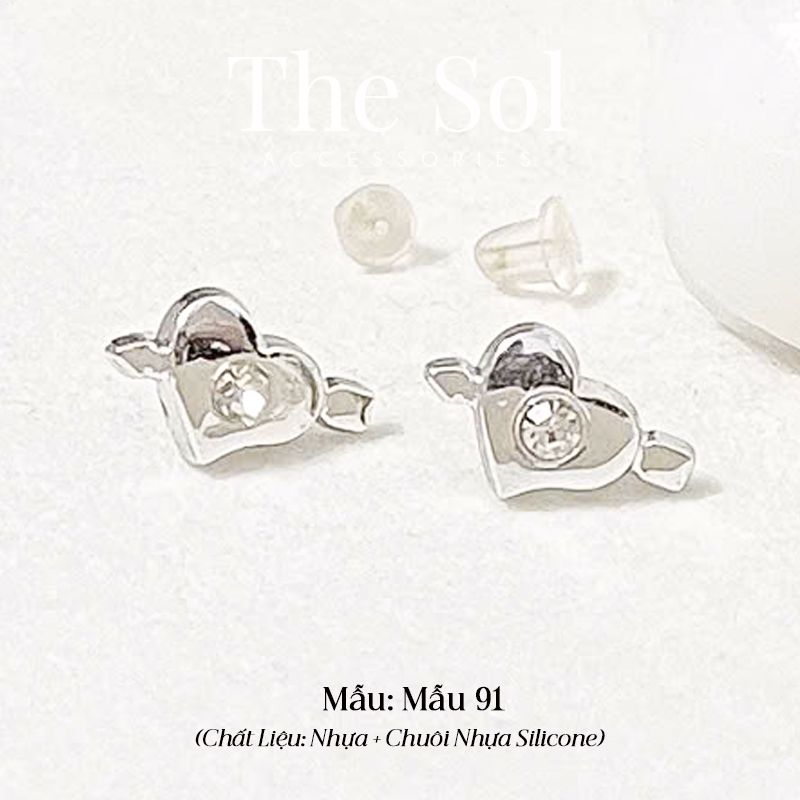  Bông Tai Nhựa 7K - BTN001 / BTN002 / BTN003 / BTN004 