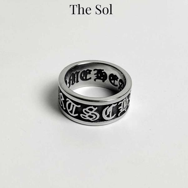  Nhẫn Titan Unisex Ancient Texts - Mẫu 23 