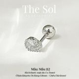  Khuyên Tai Thép Xi Mạ Dia Drop - Mẫu 112 