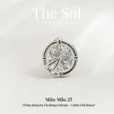  Khuyên Tai Thép Xi Mạ Diamond Clock - Mẫu 25 