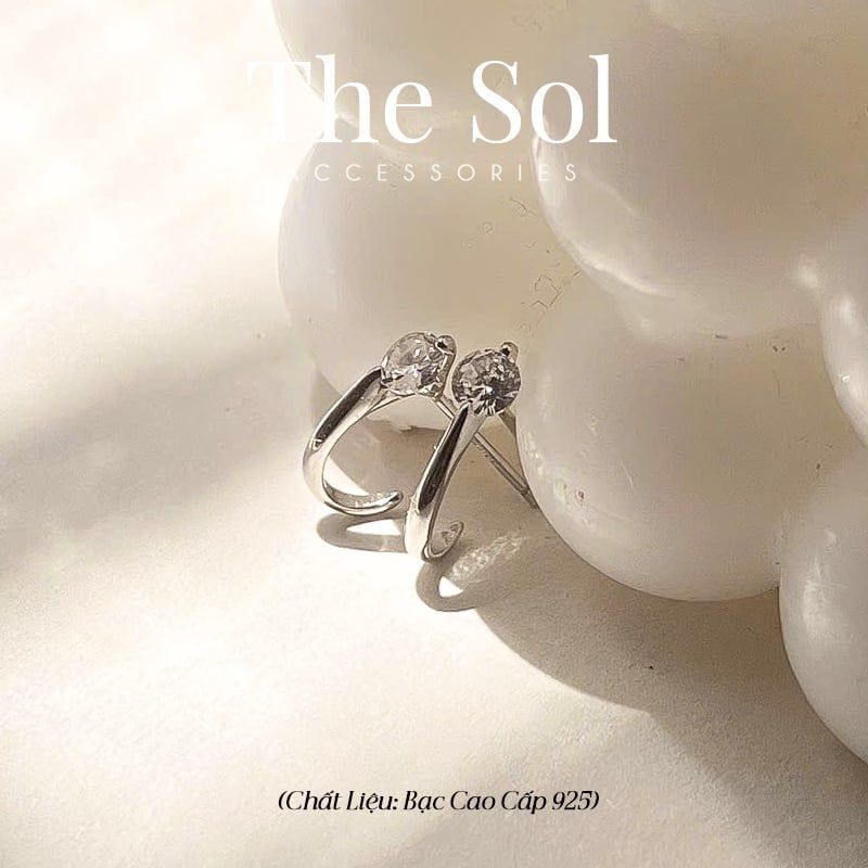  Bông Tai Bạc The Diamond 
