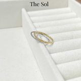  Nhẫn Titan Mini Triple Diamonds 