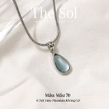  Dây Chuyền Titan Aquamarine Stone - Mẫu 70 