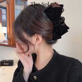  Kẹp Gắp Hàn Quốc Velvet Bow 