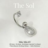  Khuyên Tai Thép Xi Mạ Unisex Dia Septum - Mẫu 115 