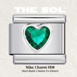  Charm Titan Italian Bracelet - Colour Heart 