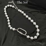  Dây Chuyền Titan Unisex Pearls Carabiner - Mẫu 55 