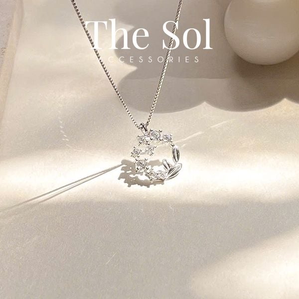  Dây Chuyền Bạc Dia Leaves 