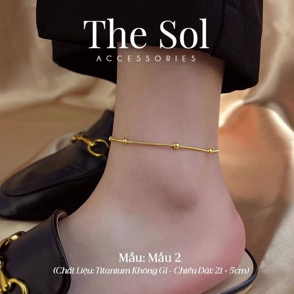  Lắc Chân Titan Basic Ball Chain 