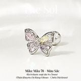  Khuyên Tai Thép Xi Mạ Dia Butterfly - Mẫu 78 