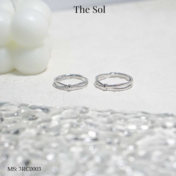  Nhẫn Bạc Couple The Knot 