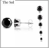  Bông Tai Titan Basic Ngọc - Tròn 6 Chấu 