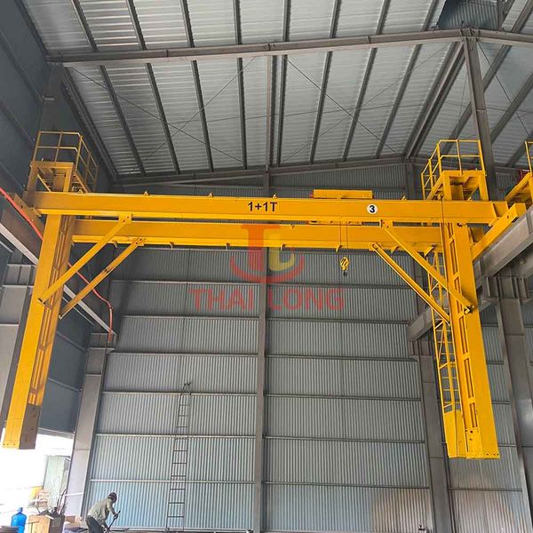 cầu trục 1 + 1 tấn dầm đôi 1