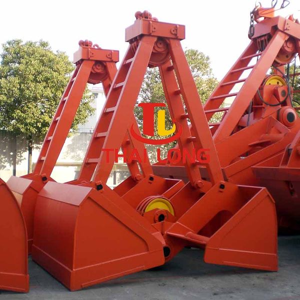 gầu ngoạm hai hàm hai dây cáp 1