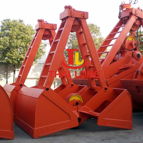 gầu ngoạm hai hàm hai dây cáp 1