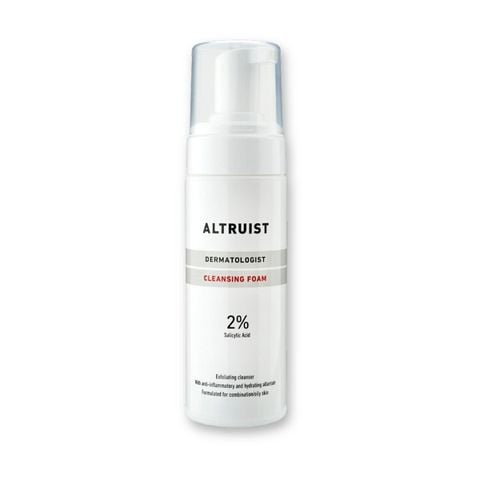 Sữa rửa mặt da dầu mụn Altruist dermatologist cleansersing foam 2% BHA 150ml