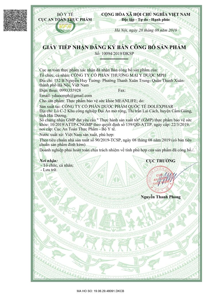 Cân bằng nội tiết tố nữ MEANLIFE (60 viên) - chính hãng