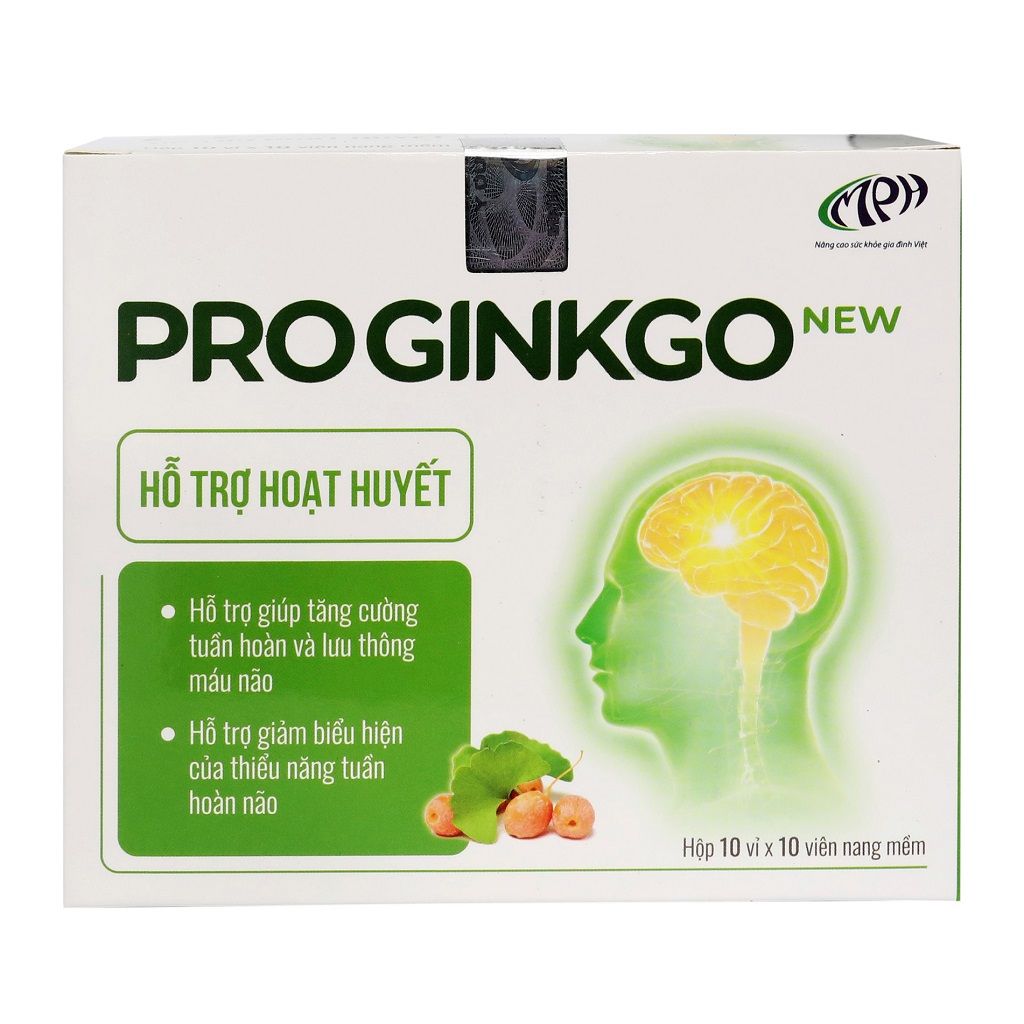 Hoạt huyết dưỡng não Proginkgo New bổ não, tăng cường tuần hoàn não, tăng cường trí nhớ, phục hồi sau tai biến