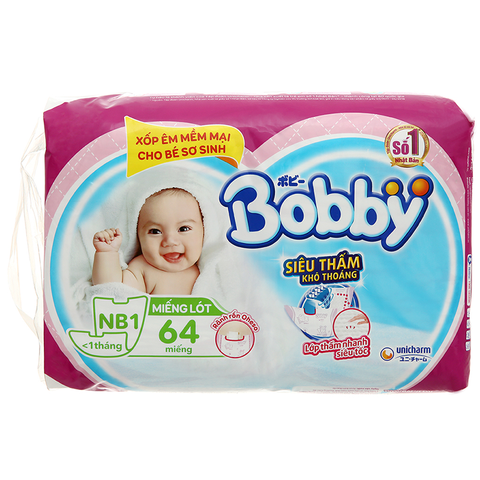 Bỉm Bobby Newborn 1 (64 miếng)