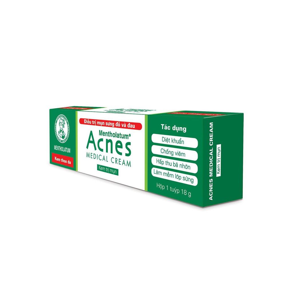 Thuốc kem Acnes Medical Cream điều trị mụn sưng đỏ, đau (18g)
