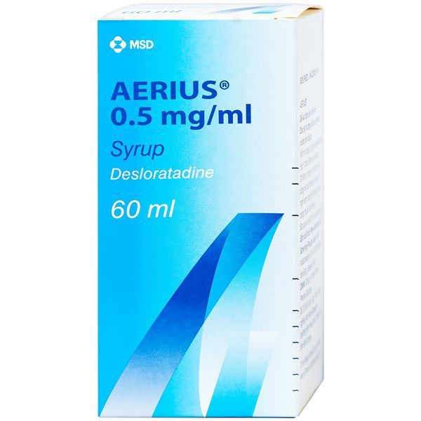 Thuốc Aerius 0.5mg/ml MSD điều trị viêm mũi dị ứng (60ml)