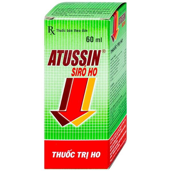 Siro ho Atussin United hỗ trợ giảm các triệu chứng ho (60ml)