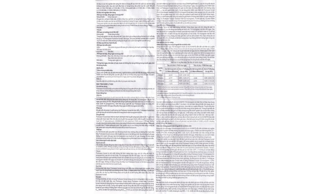 Thuốc xịt mũi Avamys điều trị xung huyết mũi, ngứa mũi (120 liều xịt)