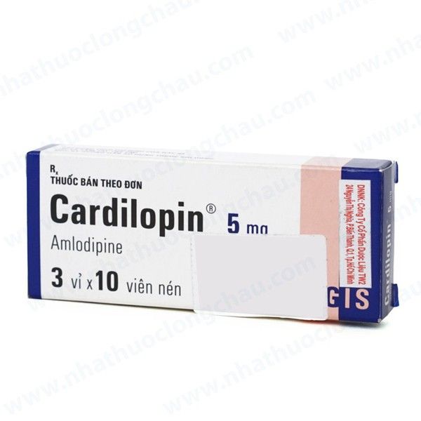 Thuốc Cardilopin 5mg Egis Pharma điều trị tăng huyết áp (3 vỉ x 10 viên)