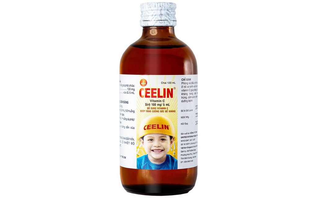 Siro Ceelin United International điều trị thiếu vitamin C ở trẻ em (120ml)