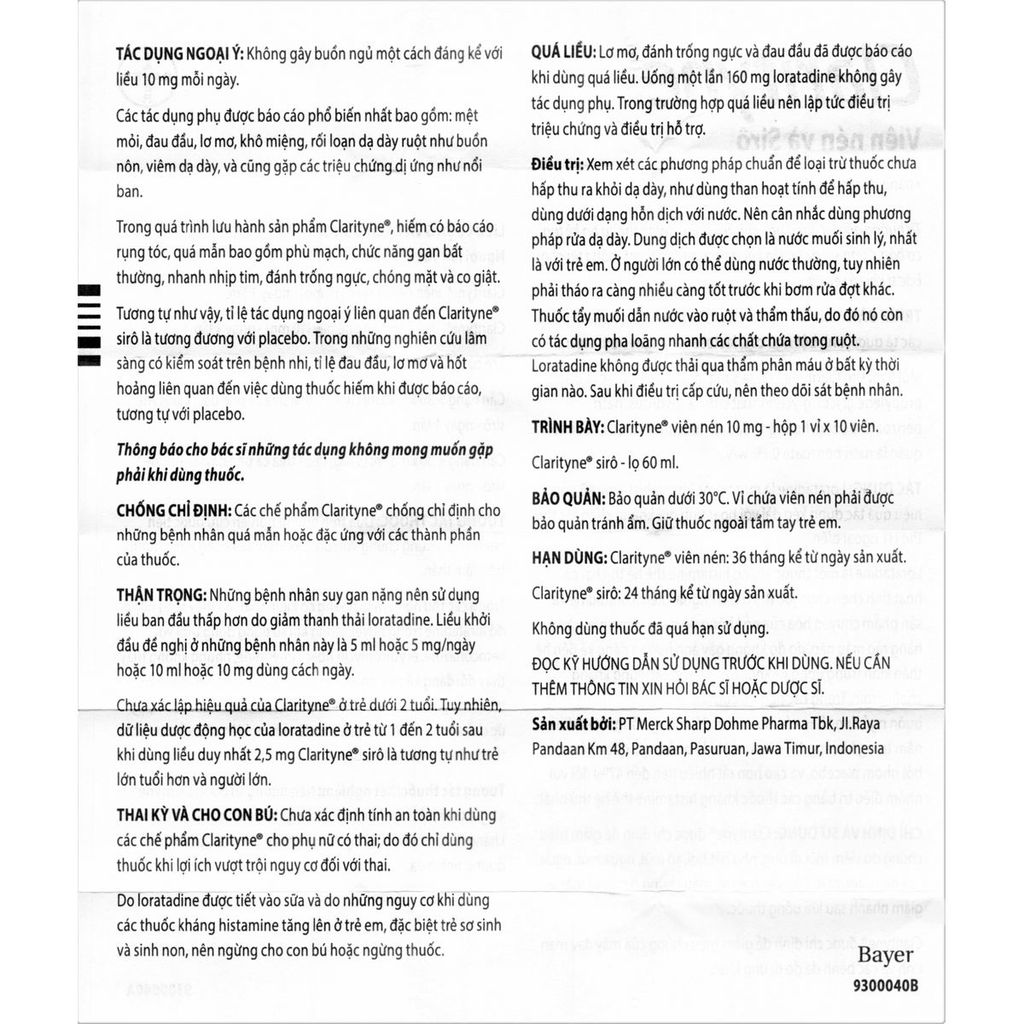 Thuốc Clarityne Syrup Msd Hương Đào Điều Trị Giảm Viêm Mũi Dị Ứng (60 Ml)