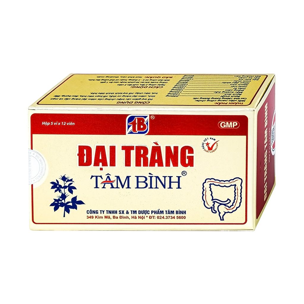 Viên uống Đại Tràng Tâm Bình hỗ trợ giảm các triệu chứng của viêm đại tràng (60 viên)
