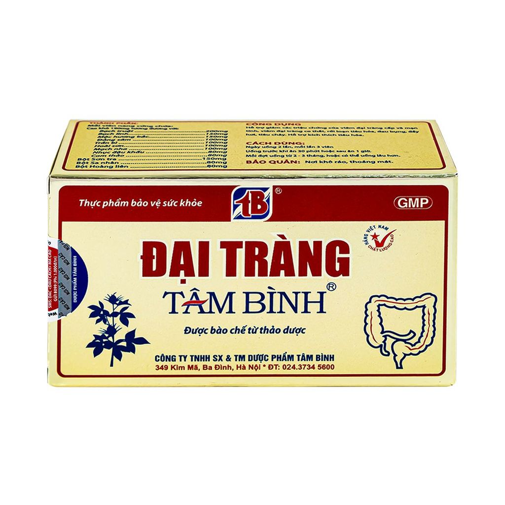 Viên uống Đại Tràng Tâm Bình hỗ trợ giảm các triệu chứng của viêm đại tràng (60 viên)