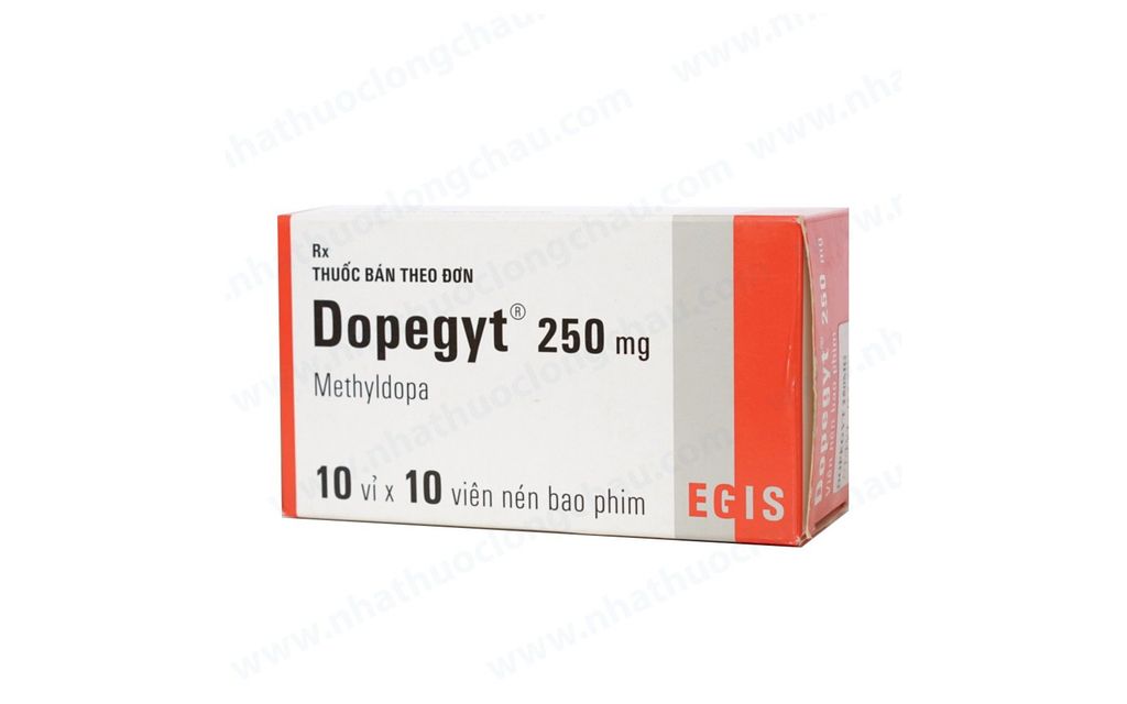 Thuốc Dopegyt 250mg Egis Pharma điều trị tăng huyết áp (10 vỉ x 10 viên)