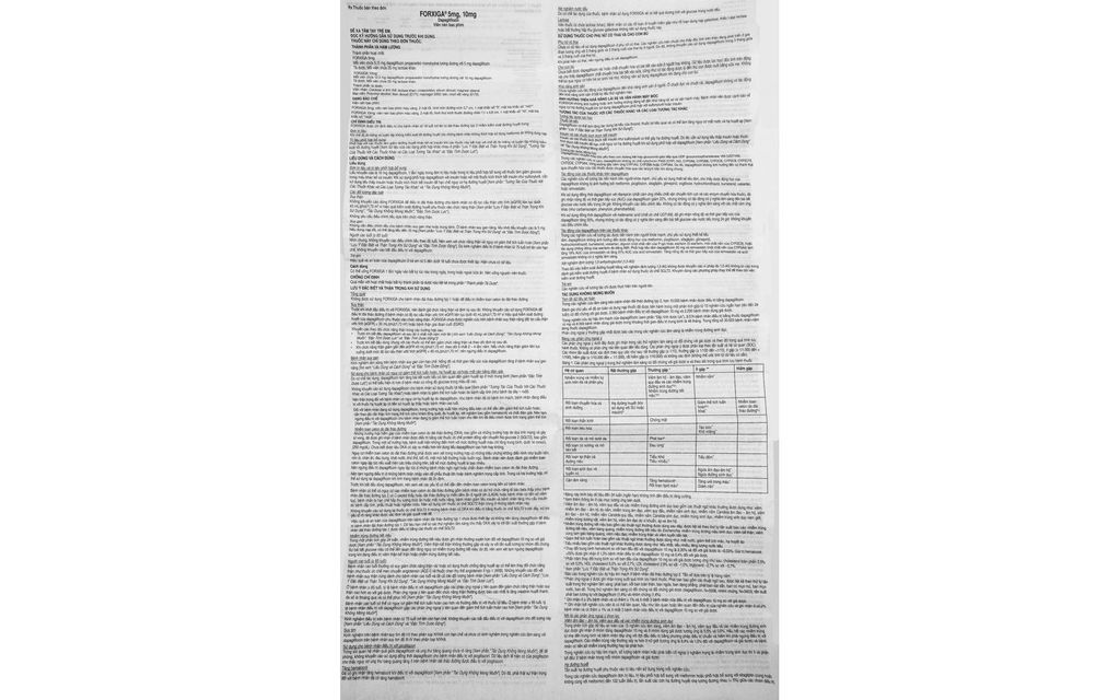 Thuốc Forxiga AstraZeneca điều trị đái tháo đường tuýp 2 (2 vỉ x 14 viên)