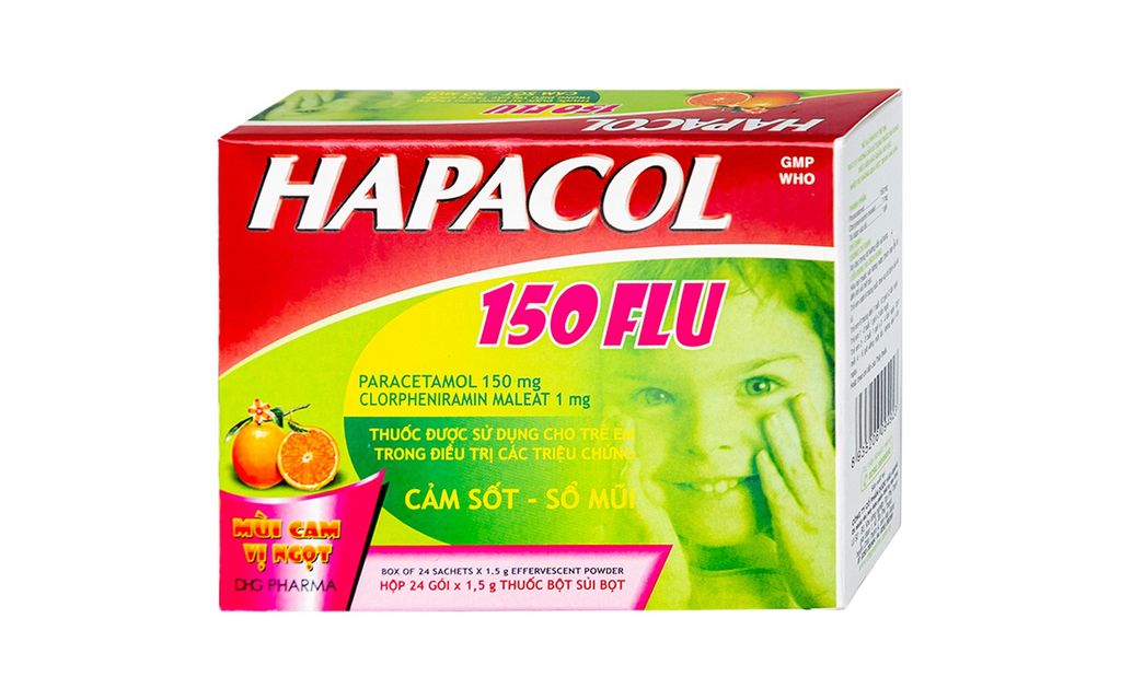Hapacol 150 flu giảm đau hạ sốt (24 gói)
