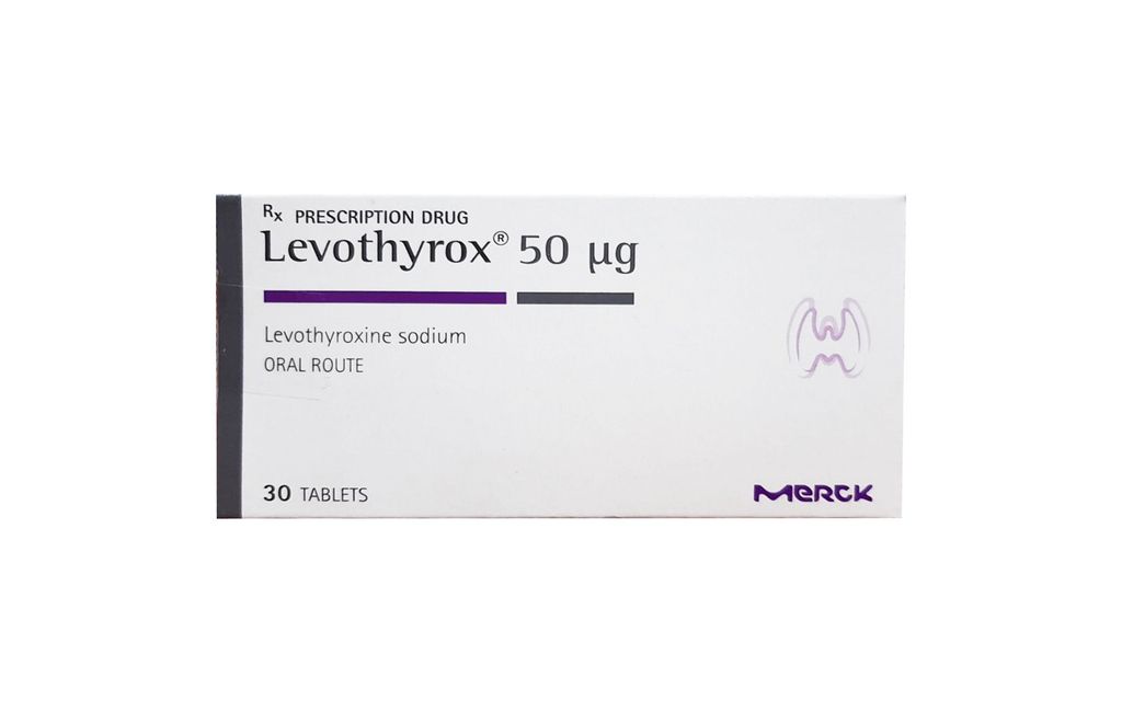 Thuốc Levothyrox 50µg Merck điều trị bướu giáp, suy giáp, ung thư giáp (2 vỉ x 15 viên)