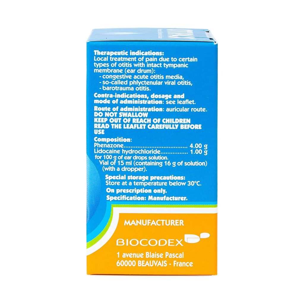 Thuốc nhỏ tai Otipax Biocodex điều trị đau do viêm tai (15ml)