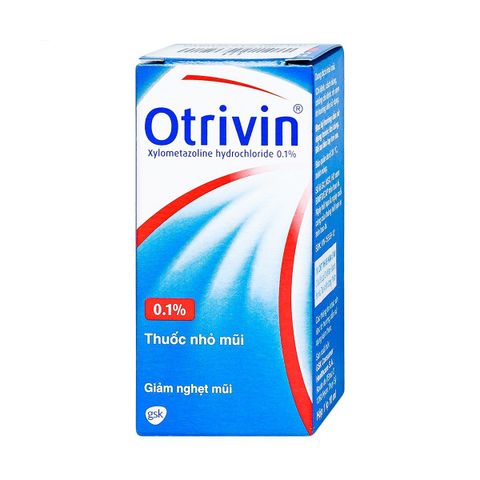 Thuốc nhỏ mũi Otrivin 0.1% Nhỏ Novartis điều trị sung huyết mũi họng (10ml)