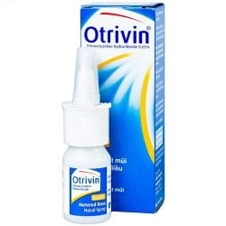 Otrivin 0,05% Spray - Xịt mũi, Viêm mũi, nghẹt mũi, sổ mũi.