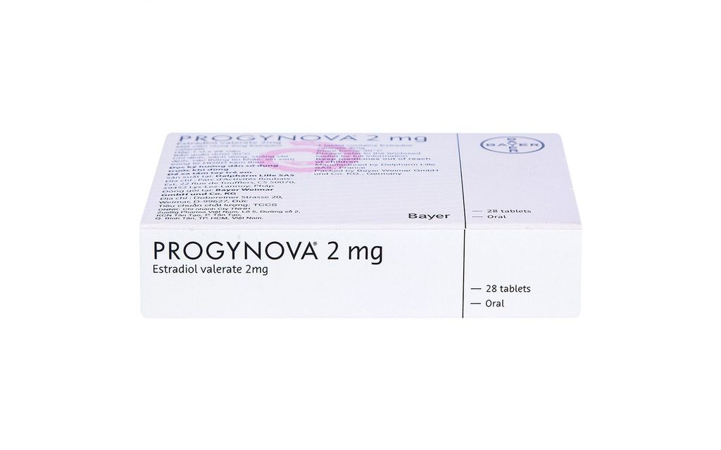 Thuốc Progynova Bayer điều trị các triệu chứng estrogen (1 vỉ x 28 viên)